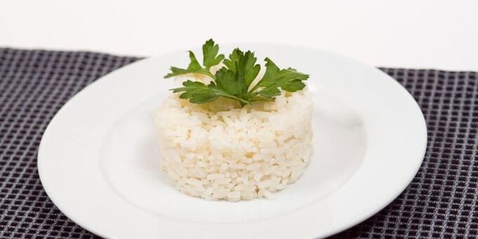 Unsalted boiled rice