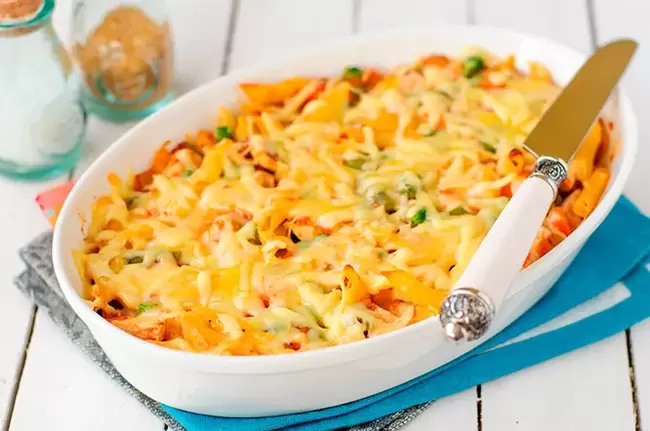 chicken casserole with vegetables for a light diet